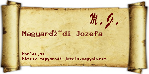 Magyaródi Jozefa névjegykártya